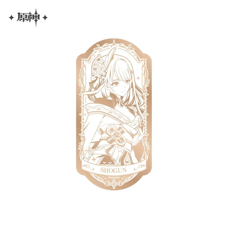 【予約受付中】原神 周年記念シリーズ メタリック缶バッジ 6周年Ver. 雷電将軍
