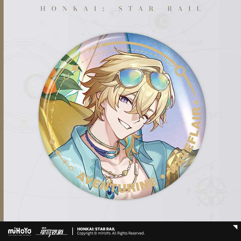 【予約受付中】崩壊:スターレイル 立ち絵シリーズ 缶バッジ アベンチュリン・波と戯れる夏
