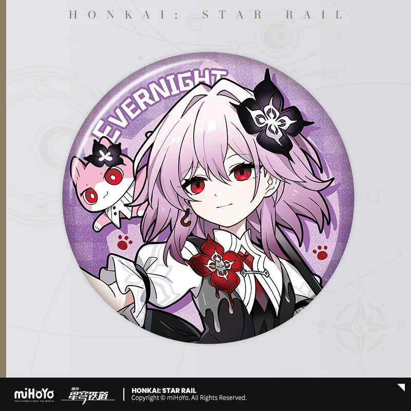 【予約受付中】崩壊:スターレイル ちびネコシリーズ 缶バッジ 長夜月