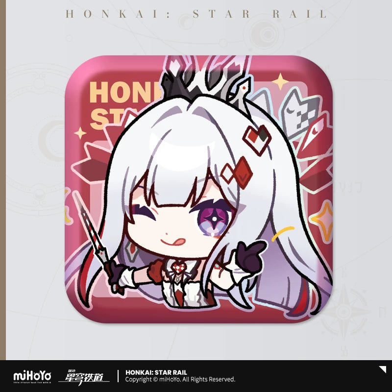 【予約受付中】崩壊:スターレイル パムの展覧室シリーズ スクエア缶バッジ 星神アッハ