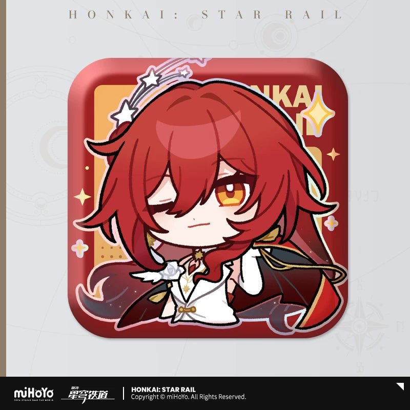 【予約受付中】崩壊:スターレイル パムの展覧室シリーズ スクエア缶バッジ 姫子・旅立ち