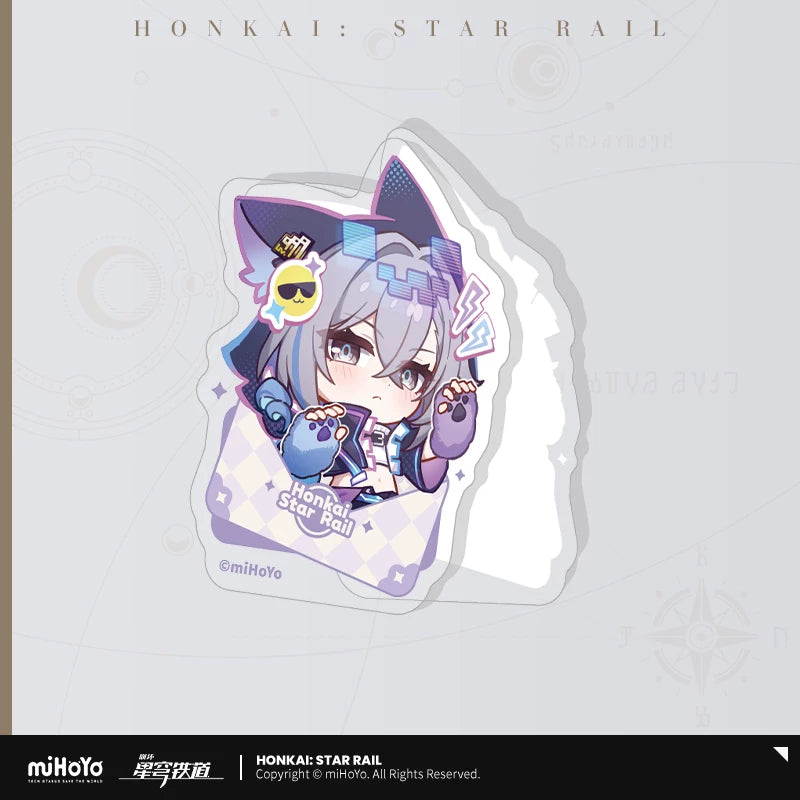 【予約受付中】崩壊:スターレイル ナナシビトの勲章シリーズ アクリルクリップ 銀狼LV.999