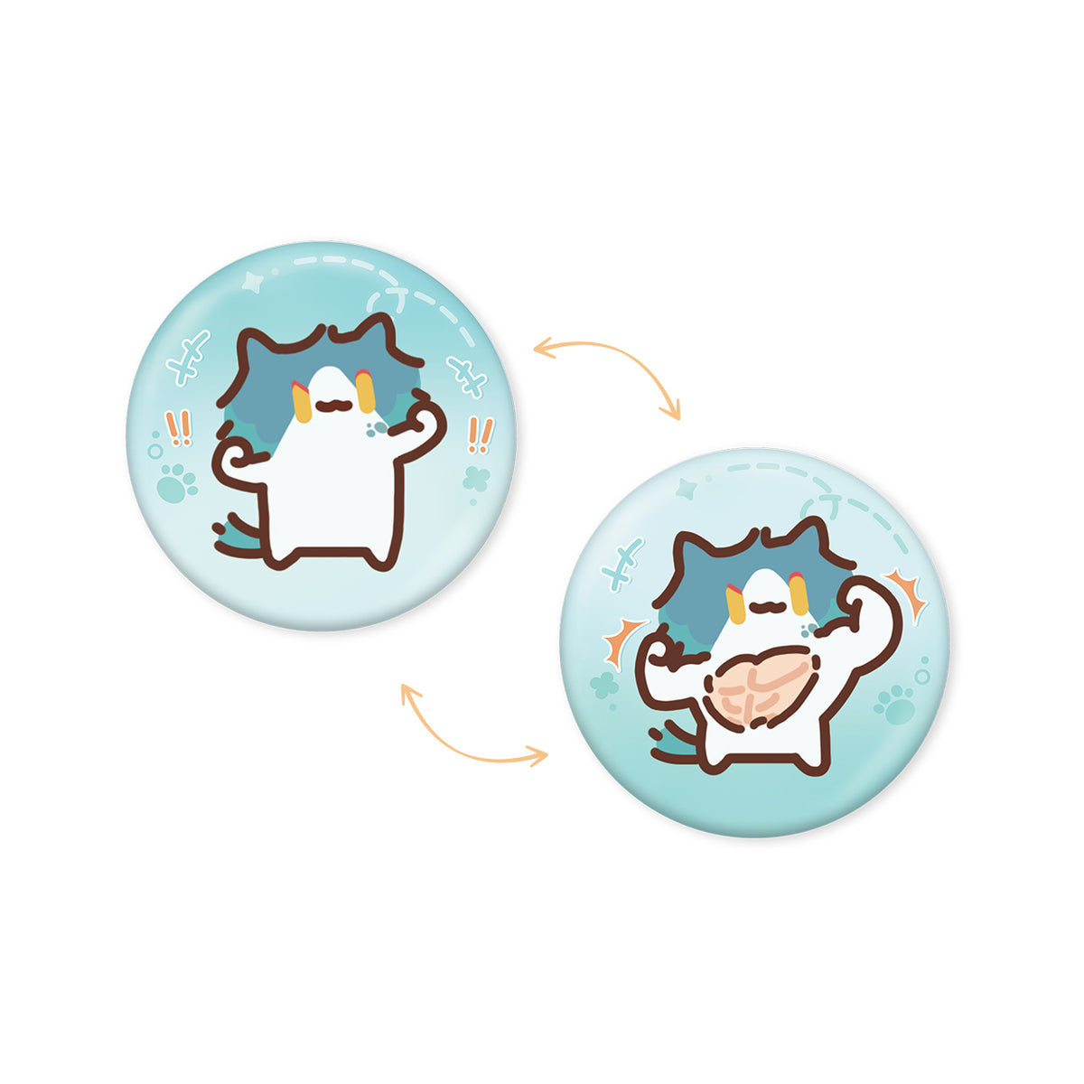 【予約受付中】『鳴潮』×『YUE XIN MEOW』共鳴の日常テーマ レンチキュラーバッジ