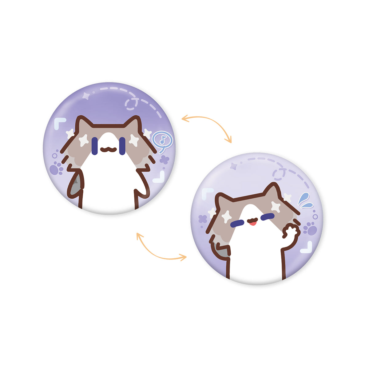 【予約受付中】『鳴潮』×『YUE XIN MEOW』共鳴の日常テーマ レンチキュラーバッジ