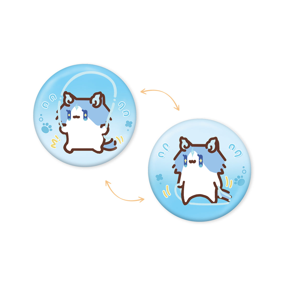 【予約受付中】『鳴潮』×『YUE XIN MEOW』共鳴の日常テーマ レンチキュラーバッジ