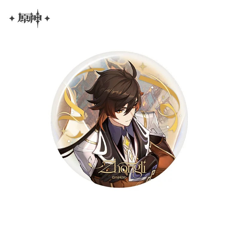 【予約受付中】原神　周年記念シリーズ　缶バッジ　6周年Ver.　鍾離