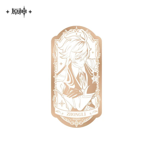 【予約受付中】原神　周年記念シリーズ　メタリック缶バッジ　6周年Ver.　鍾離