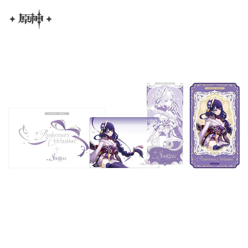 【予約受付中】原神　周年記念シリーズ　記念チケット＆カードセット　6周年Ver.　雷電将軍