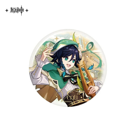 【予約受付中】原神　周年記念シリーズ　缶バッジ　6周年Ver.　ウェンティ