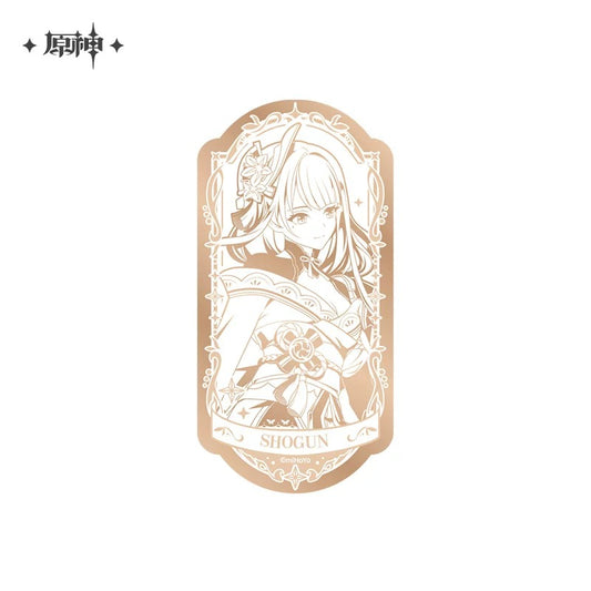 【予約受付中】原神　周年記念シリーズ　メタリック缶バッジ　6周年Ver.　雷電将軍