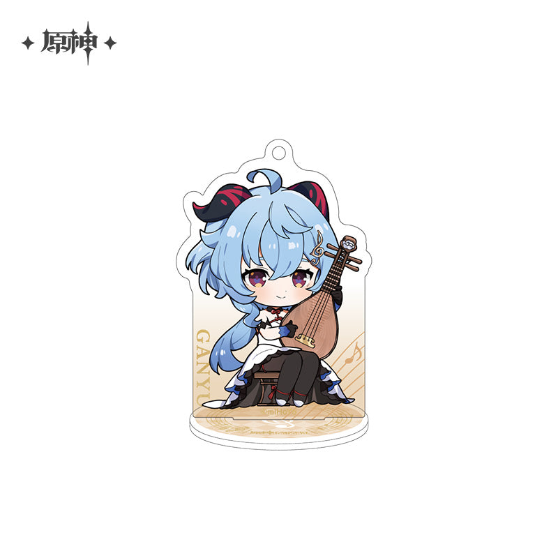 原神　塵世華章シリーズ　デフォルメキャラぷちスタンドキーホルダー　甘雨