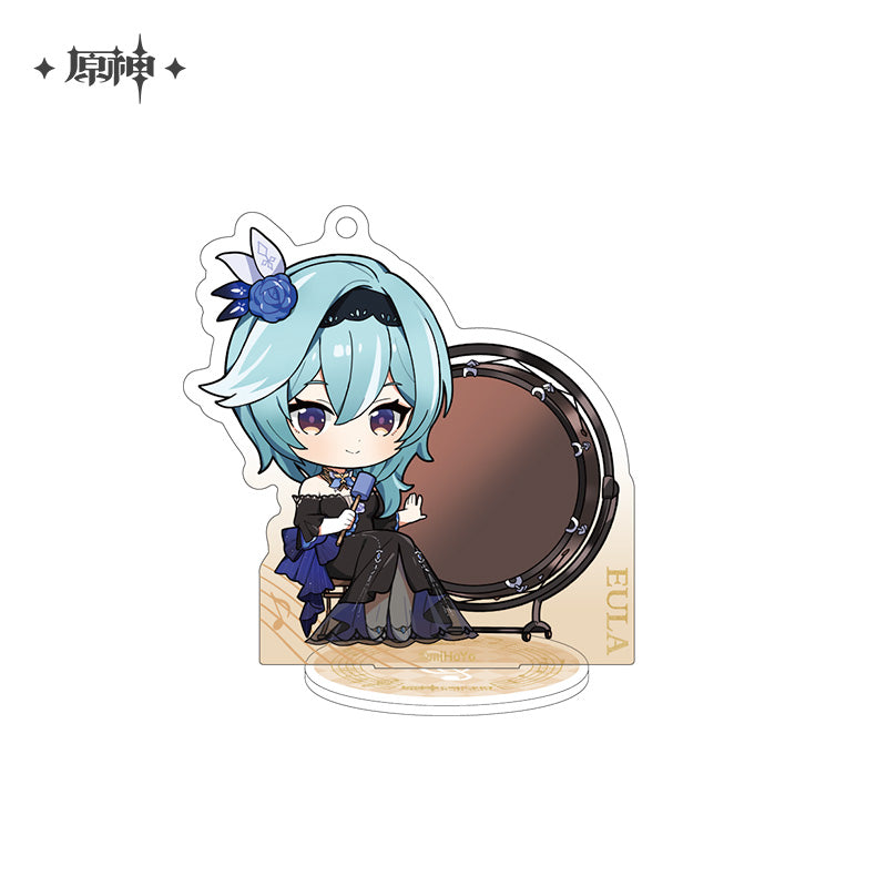 原神　塵世華章シリーズ　デフォルメキャラぷちスタンドキーホルダー　エウルア