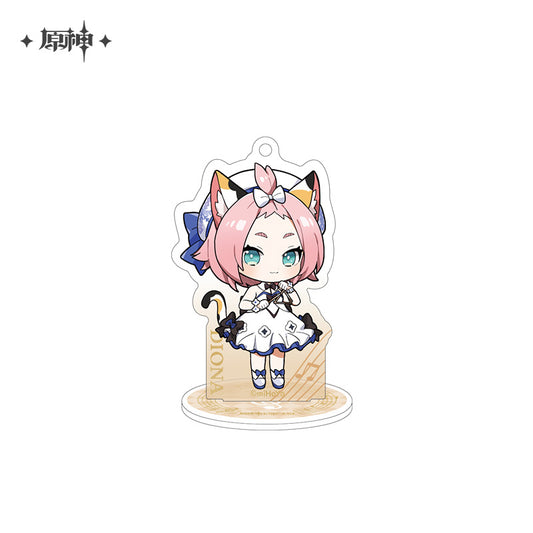 原神　塵世華章シリーズ　デフォルメキャラぷちスタンドキーホルダー　ディオナ
