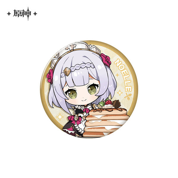 原神　美味パーティーシリーズ　キャラ缶バッジ　ノエル