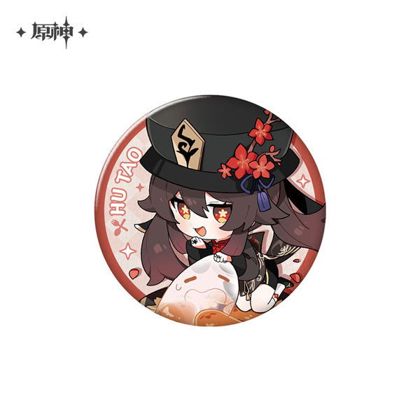 原神　美味パーティーシリーズ　キャラ缶バッジ　胡桃