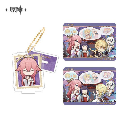 原神　留影叙佳期シリーズ　アクリルスタンド＆コレクションカードセット　八重神子