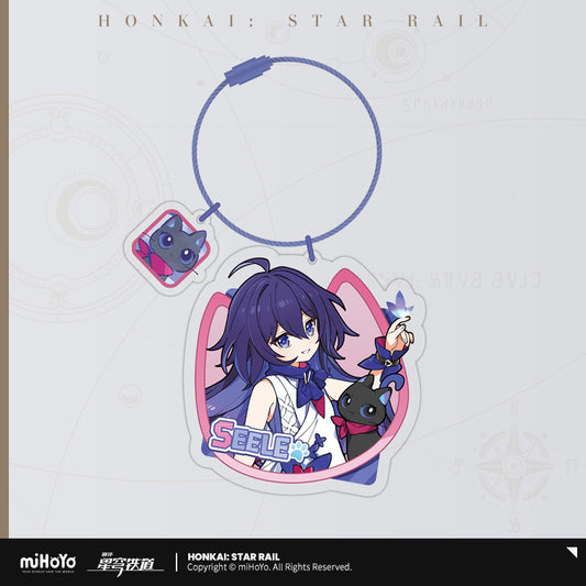 崩壊：スターレイル　ちびネコシリーズ　アクリルキーホルダー　ゼーレ