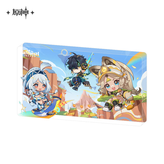 原神　灼熱のナタへシリーズ　ちびキャラアクリルブロック