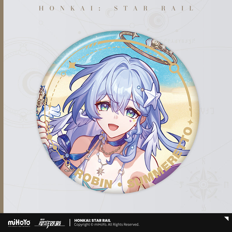 【予約受付中】崩壊：スターレイル　立ち絵シリーズ　缶バッジ　ロビン・夏空の歌