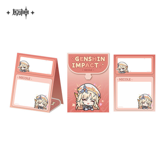 【予約受付中】原神　デフォルメスタンプシリーズ　スタンドメモ帳　ニコ