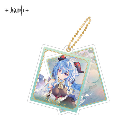 原神　壁紙キャラダブルアクリルストラップ　甘雨