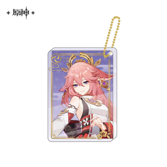 原神　キャラアクリルストラップ　八重神子