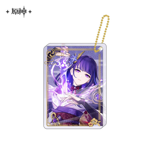 原神　アクリルストラップ　雷電将軍