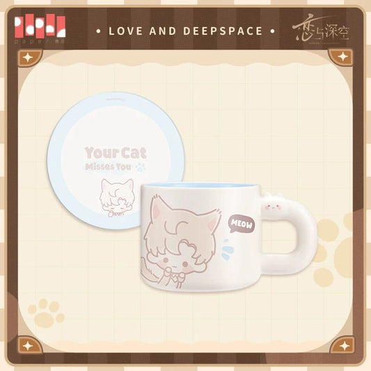 恋と深空　にゃんこシリーズ　マグカップ　レイ