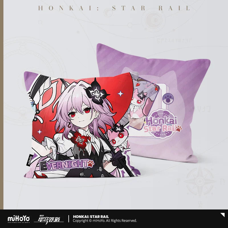 【予約受付中】崩壊：スターレイル　ちびネコシリーズ　クッションカバー　長夜月