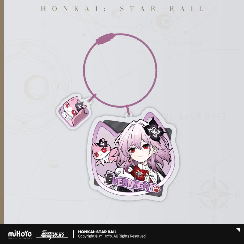 【予約受付中】崩壊：スターレイル　ちびネコシリーズ　アクリルキーホルダー　長夜月