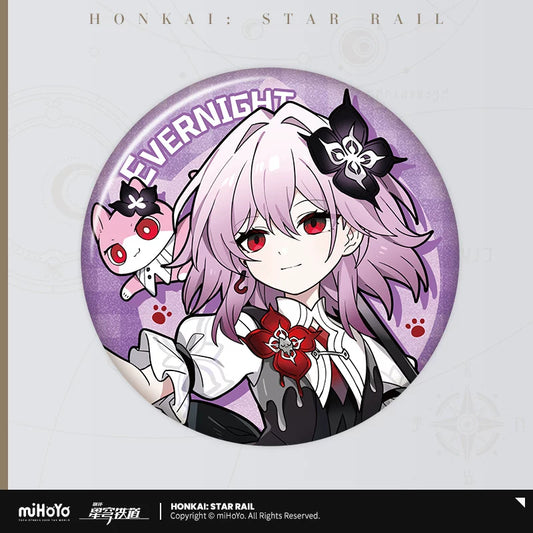 【予約受付中】崩壊：スターレイル　ちびネコシリーズ　缶バッジ　長夜月