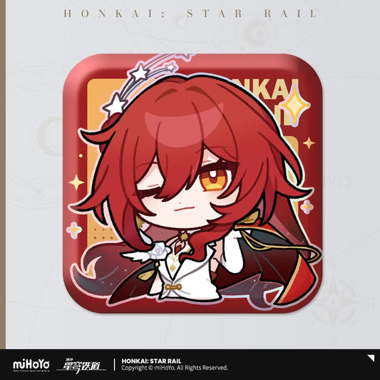 【予約受付中】崩壊：スターレイル　パムの展覧室シリーズ　スクエア缶バッジ　姫子・旅立ち