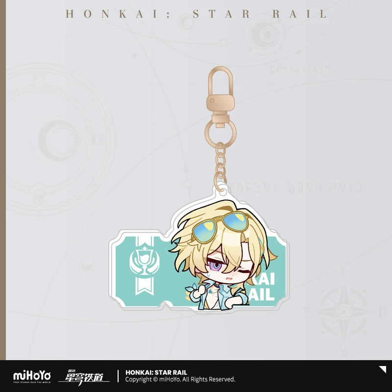 【予約受付中】崩壊：スターレイル　パムの展覧室シリーズ　アクリルストラップ　アベンチュリン・波と戯れる夏
