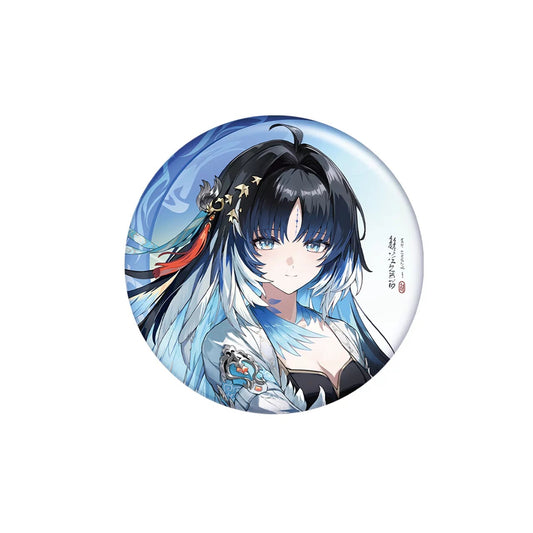 【予約受付中】鳴潮　玄方万象シリーズ　ブリキ缶バッジ　秧秧·玄翎Ver.